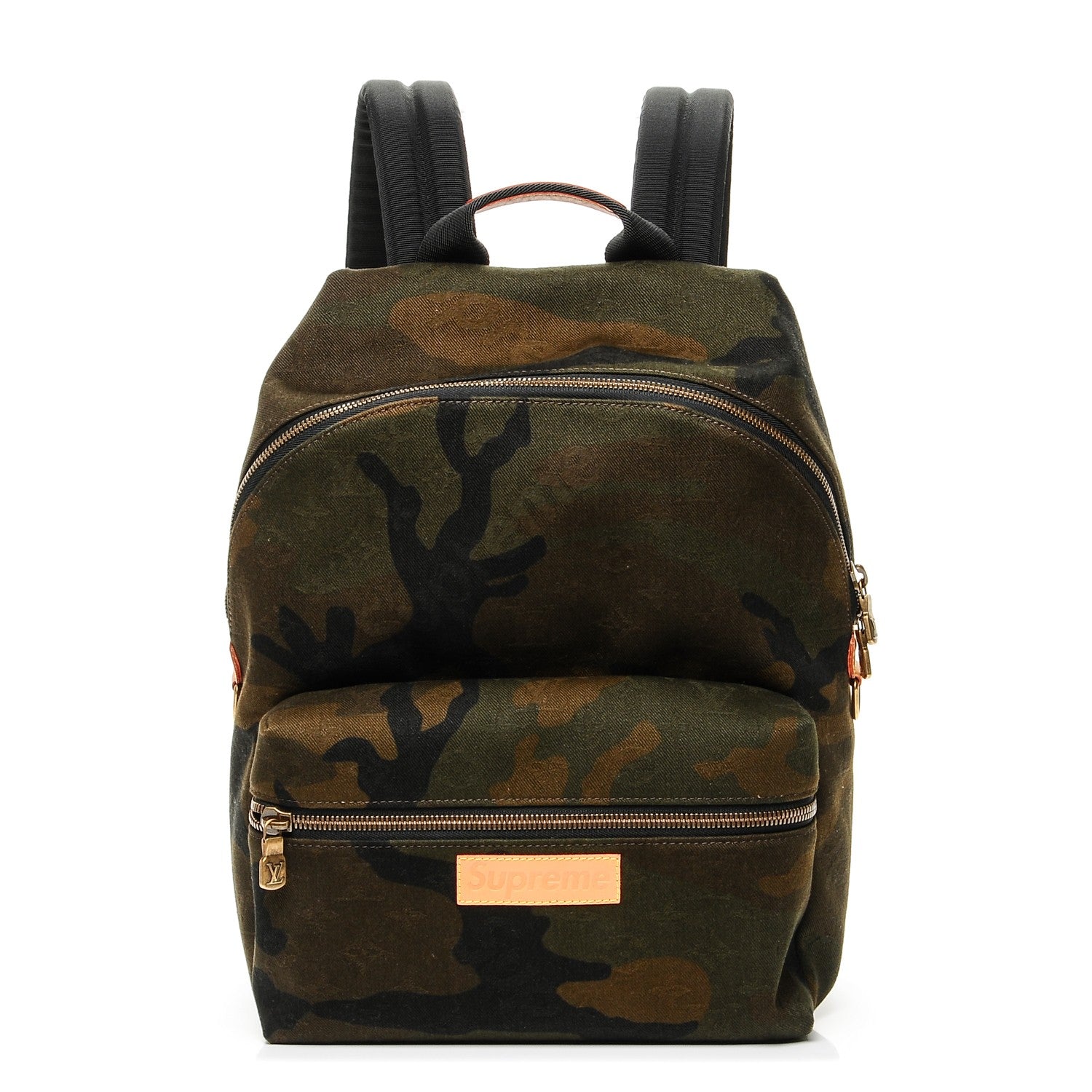 Louis Vuitton X SUPREME Canvas Camouflage Apollo Backpack 1 of 9