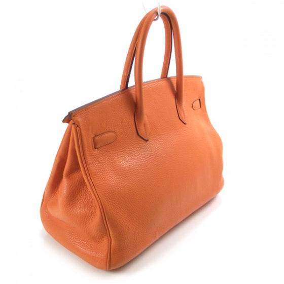 Togo Birkin 35 Orange