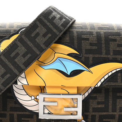 Fendi X FRGMT X POKEMON Glazed Fabric FF Pokemon Baguette Tobacco Moro Giallo 8 of 10