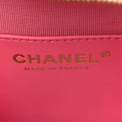 Chanel Lambskin Quilted CC In Love Heart Bag Pink 7 of 11