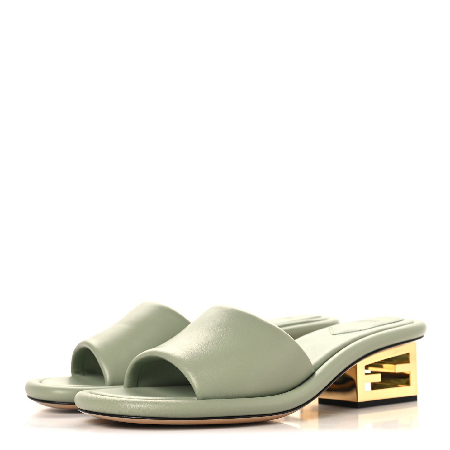 Nappa Baguette 60mm Slide Sandals 39.5 Musk