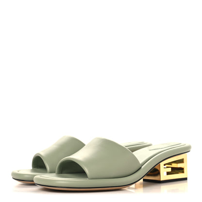 Fendi Nappa Baguette 60mm Slide Sandals 39.5 Musk 4 of 9