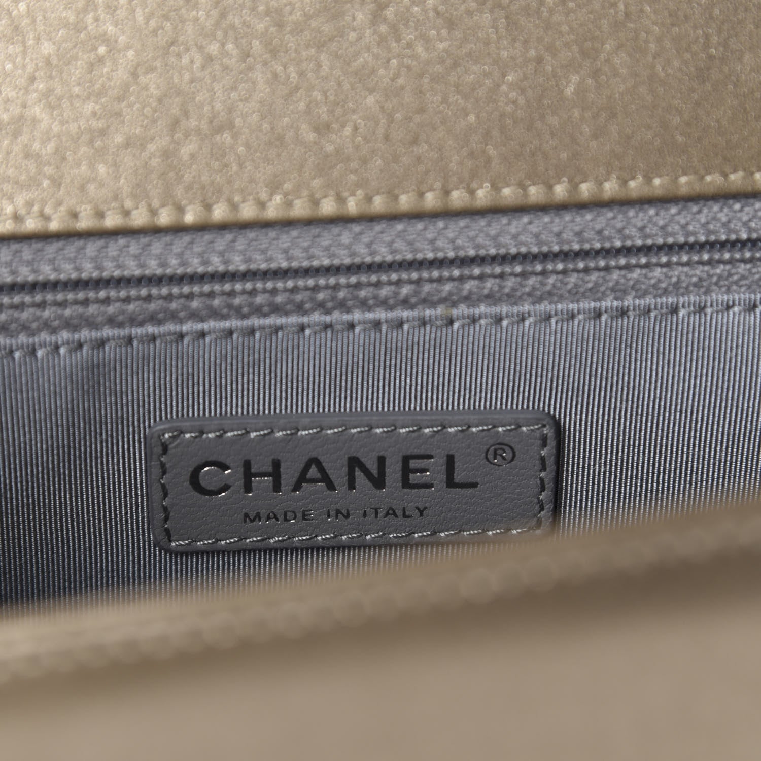 Chanel Metallic Calfskin Quilted New Medium Boy Flap Khaki 8 of 10