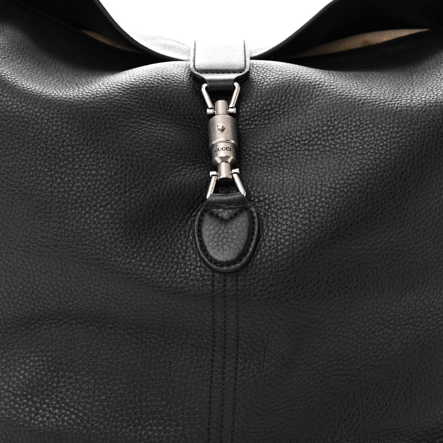 Gucci Amour Grane Calfskin Medium Jackie 1961 Crossbody Bag Black 9 of 11