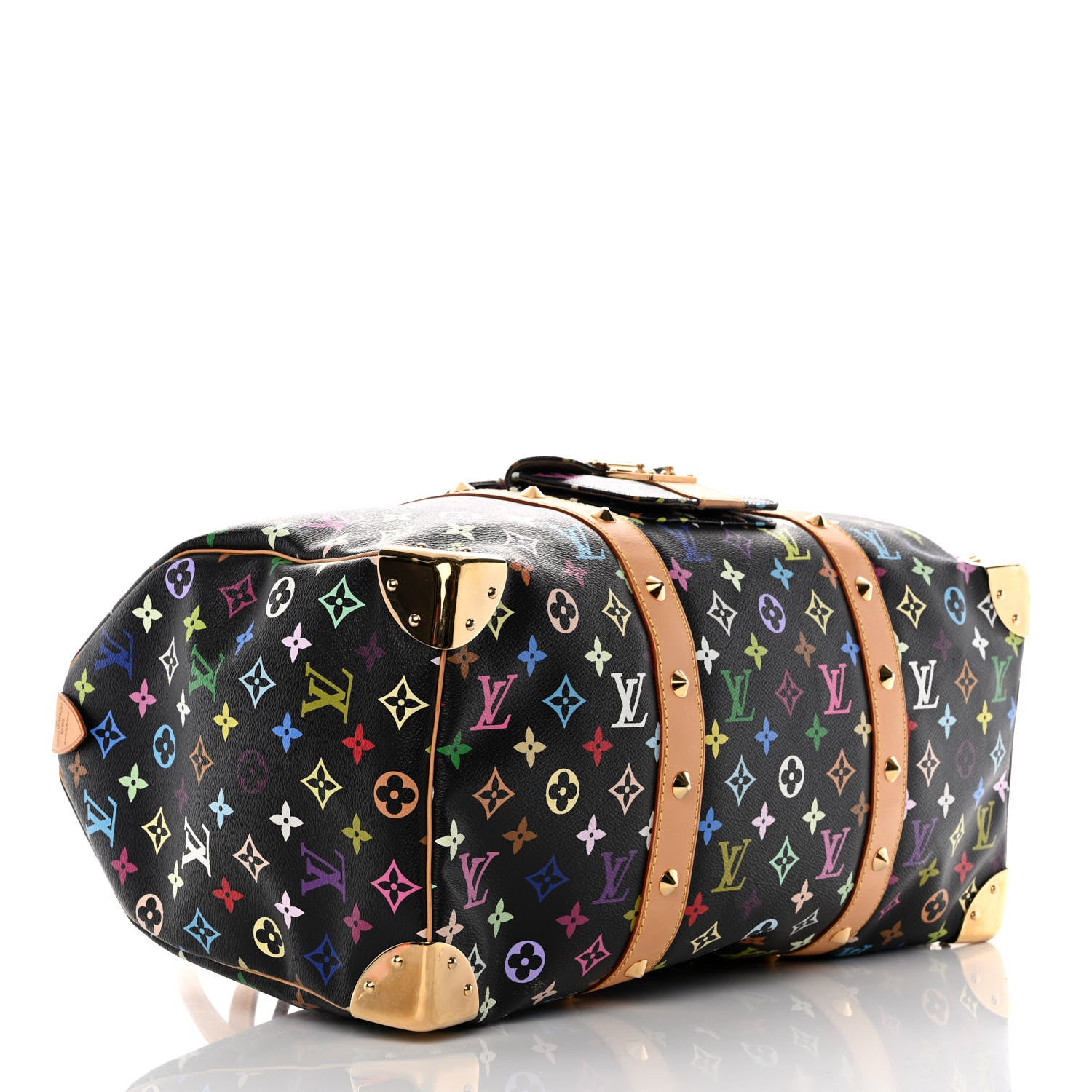 Louis Vuitton Monogram Multicolor Keepall 45 Black 3 of 14