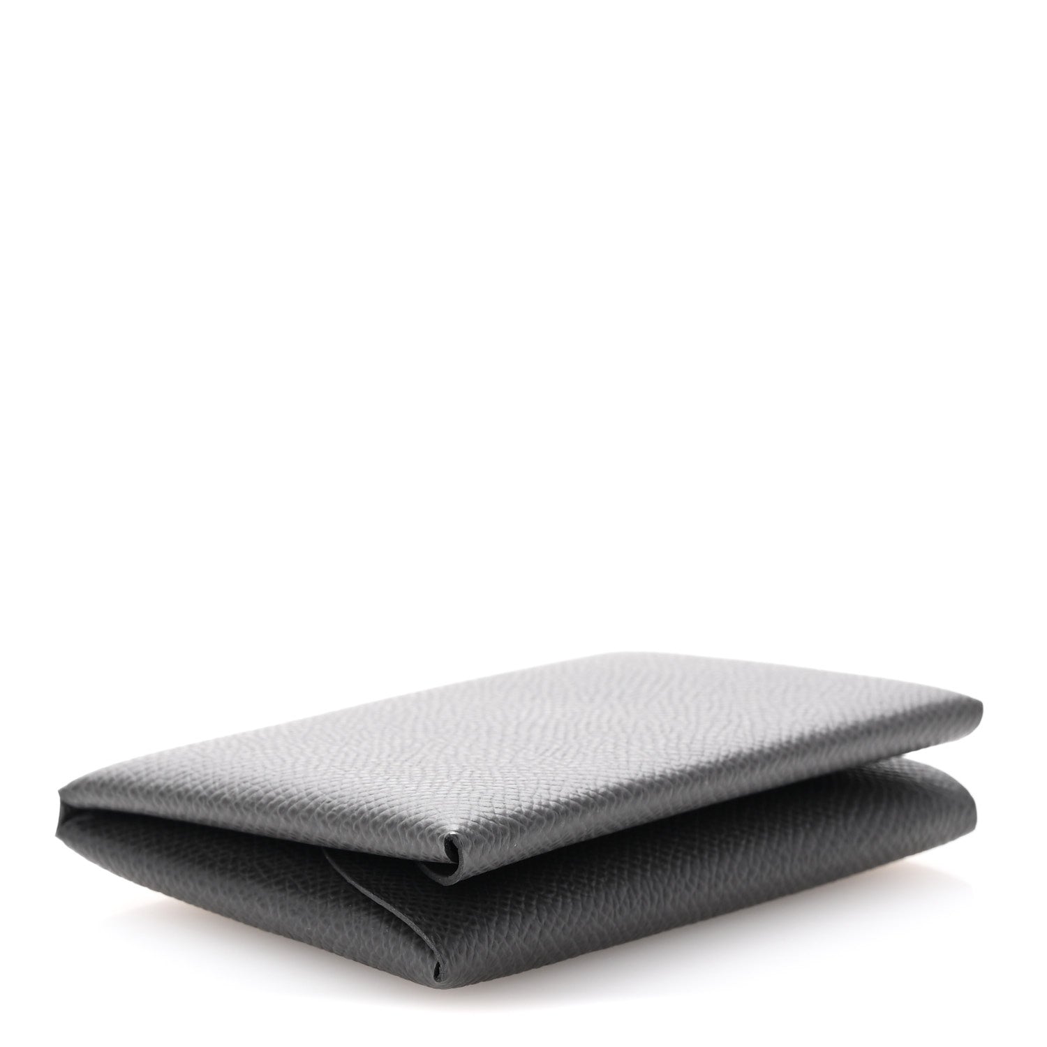 Hermes Epsom Calvi Duo Card Case Graphite 4 of 9