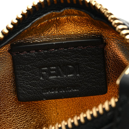 Fendi Vitello Grace Matte Nano Fendigraphy Hobo Charm Black 6 of 7