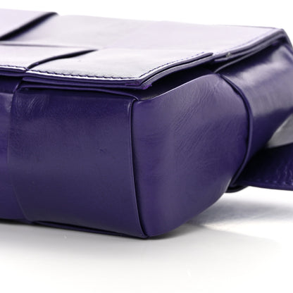 Bottega Veneta Paper Calfskin Intrecciato Cassette Belt Bag Purple 9 of 13