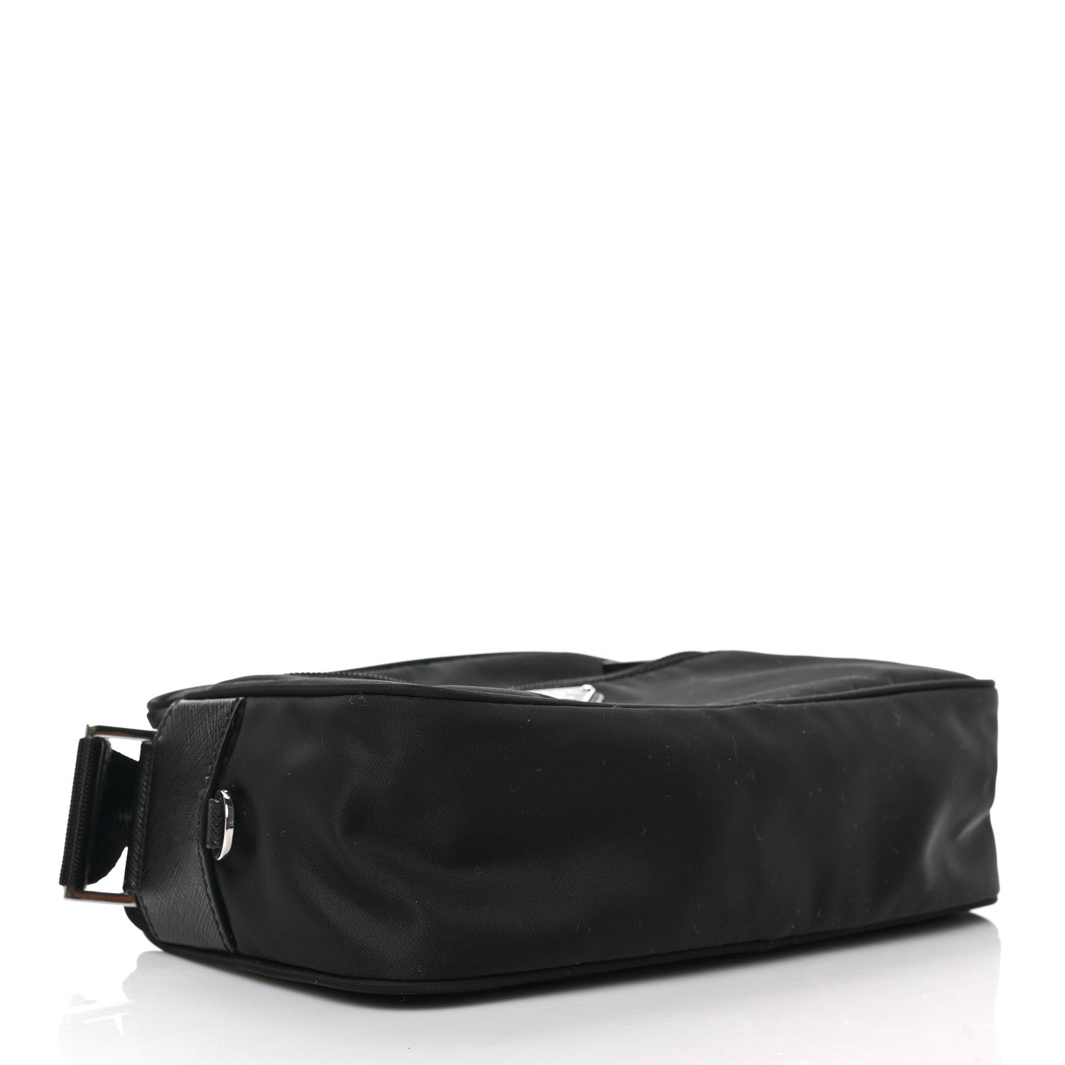 Prada Re-Nylon Vela Saffiano Pocket Double Zip Shoulder Bag Black 4 of 8