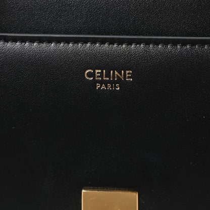 Celine Satinated Calfskin Mini 16 Top Handle Bag Black 6 of 10