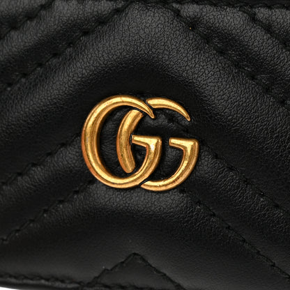 Gucci Calfskin Matelasse GG Marmont Card Holder Black 11 of 12