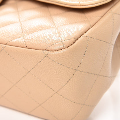 Chanel Caviar Quilted Jumbo Double Flap Beige Clair 13 of 14