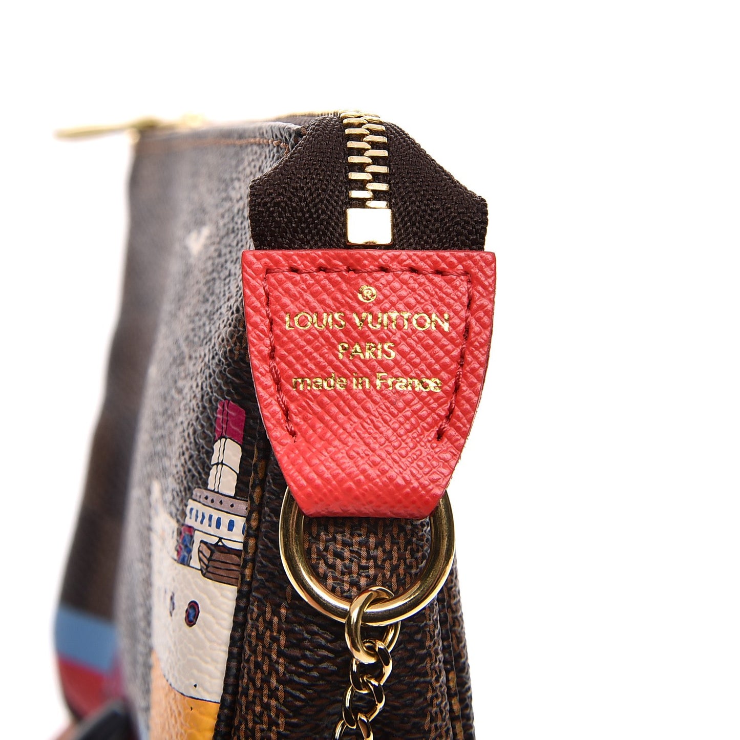 Damier Ebene 2016 Christmas Animation Mini Pochette Accessories