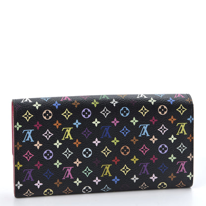 Louis Vuitton Monogram Multicolor Sarah Wallet Black Grenade 2 of 9