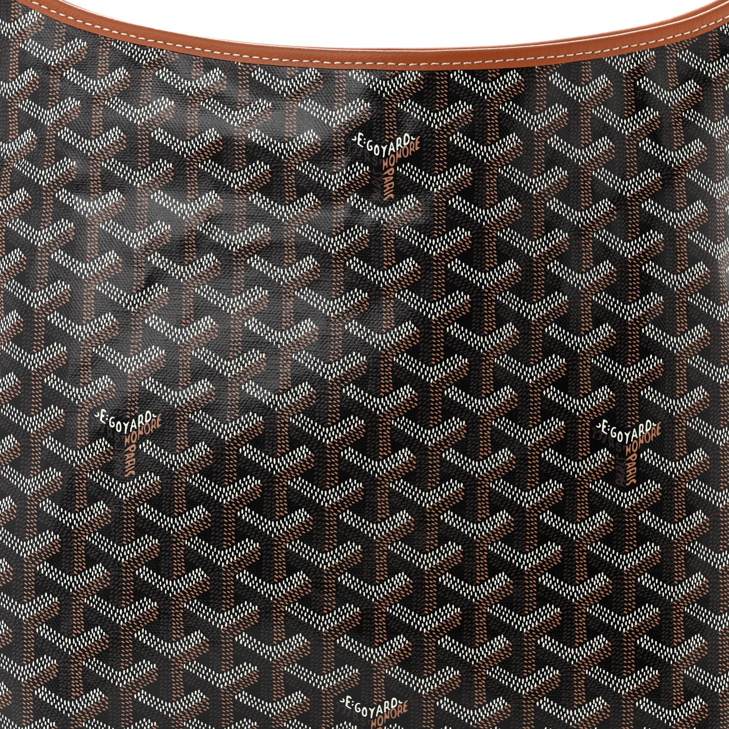Goyard Goyardine Boheme Hobo Black Gold 9 of 11