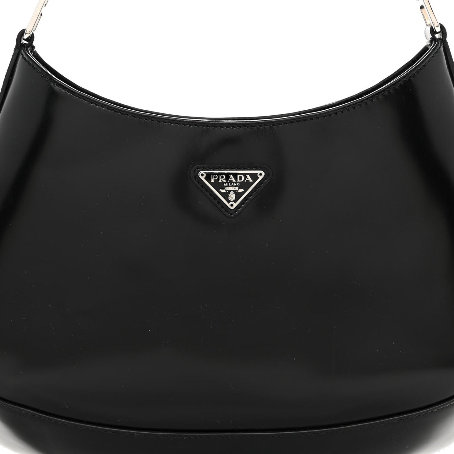 Spazzolato Cleo Shoulder Bag Black