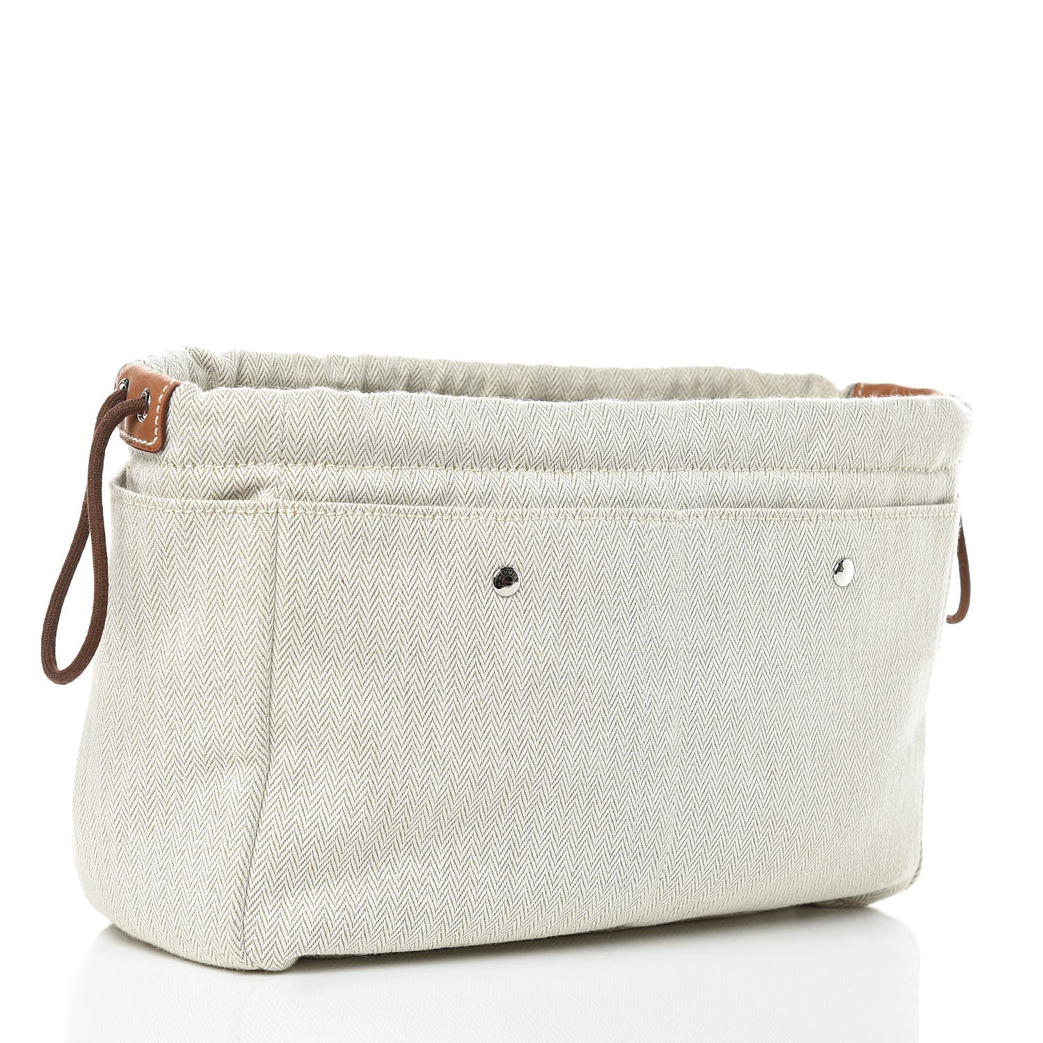 Hermes Canvas Barenia Fourbi 25 MM Pouch Naturel Fauve 3 of 12