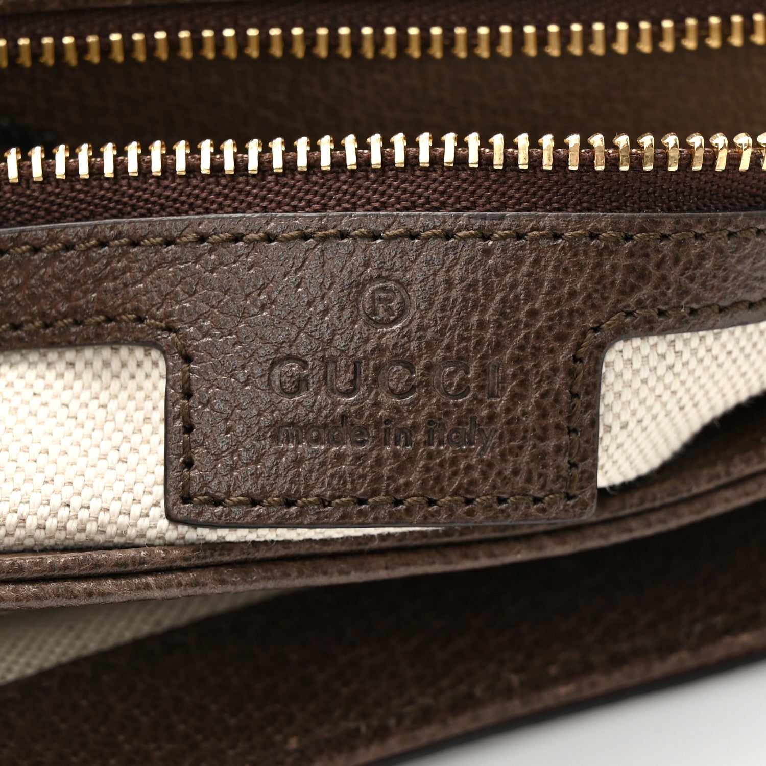 Gucci GG Supreme Monogram Textured Dollar Calfskin Web Medium Blondie Top Handle Shoulder Flap Bag Beige Ebony New Acero 6 of 11