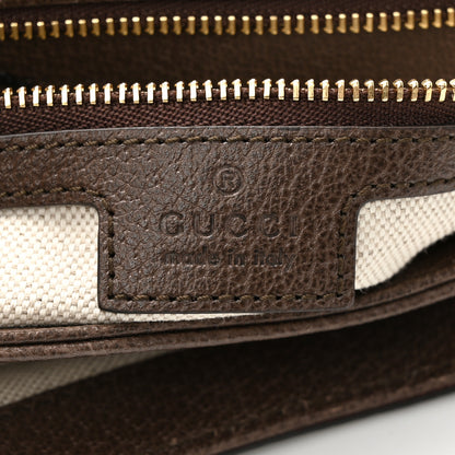 Gucci GG Supreme Monogram Textured Dollar Calfskin Web Medium Blondie Top Handle Shoulder Flap Bag Beige Ebony New Acero 6 of 11