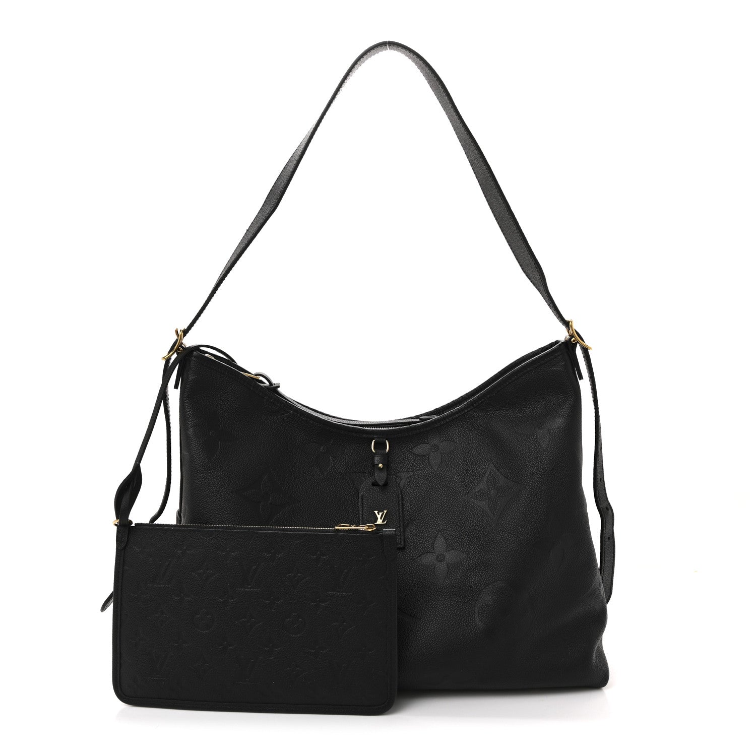 Louis Vuitton Empreinte Monogram Giant CarryAll MM Black 3 of 13