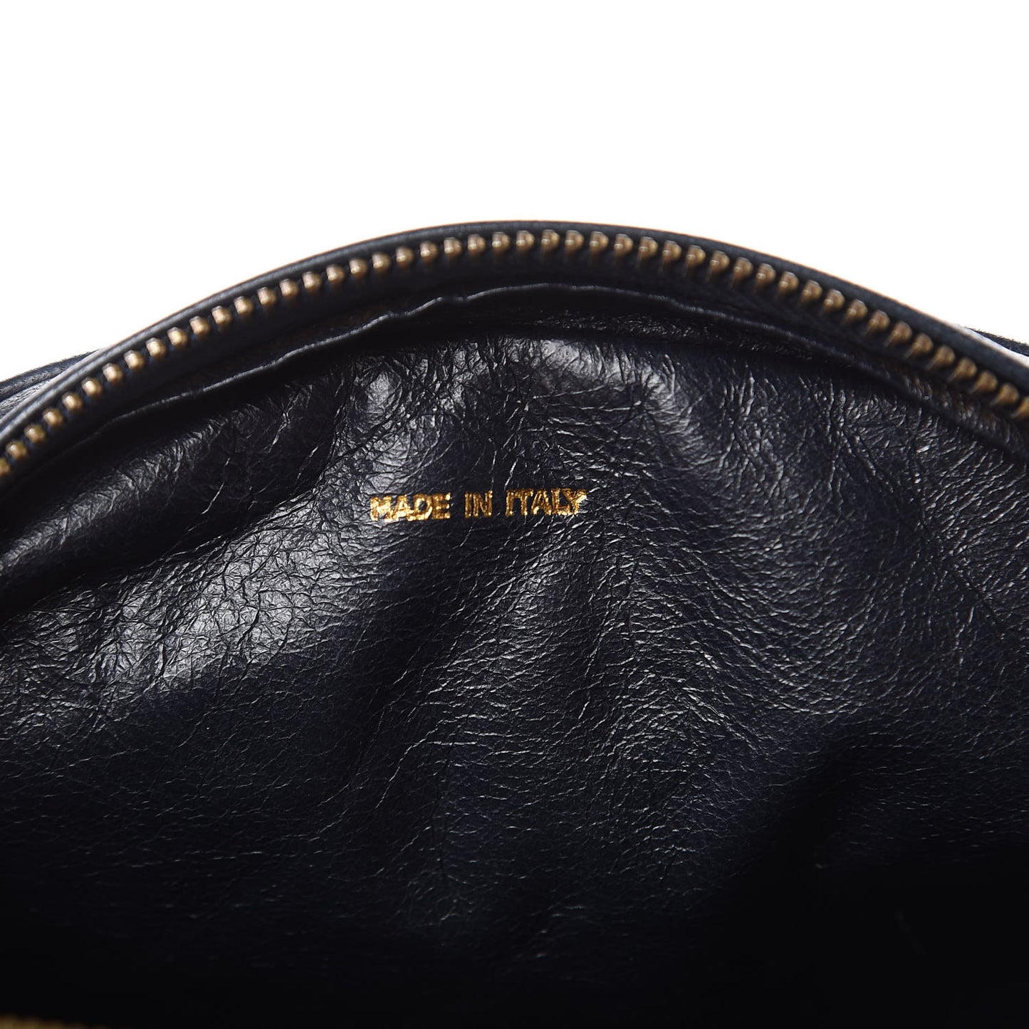 Lambskin Quilted Tassel Camera Case Navy