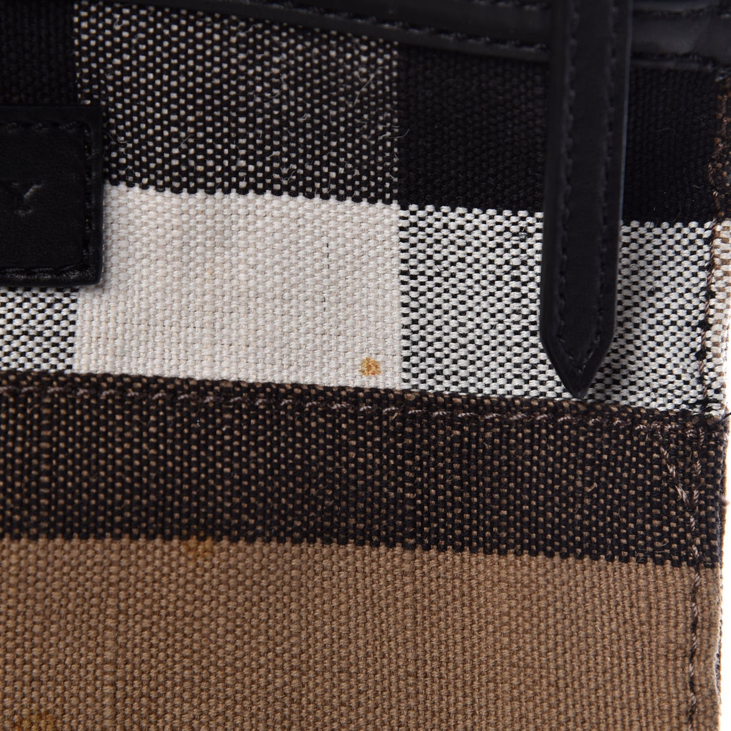 Canvas Mega Check Medium Ashby Hobo Black