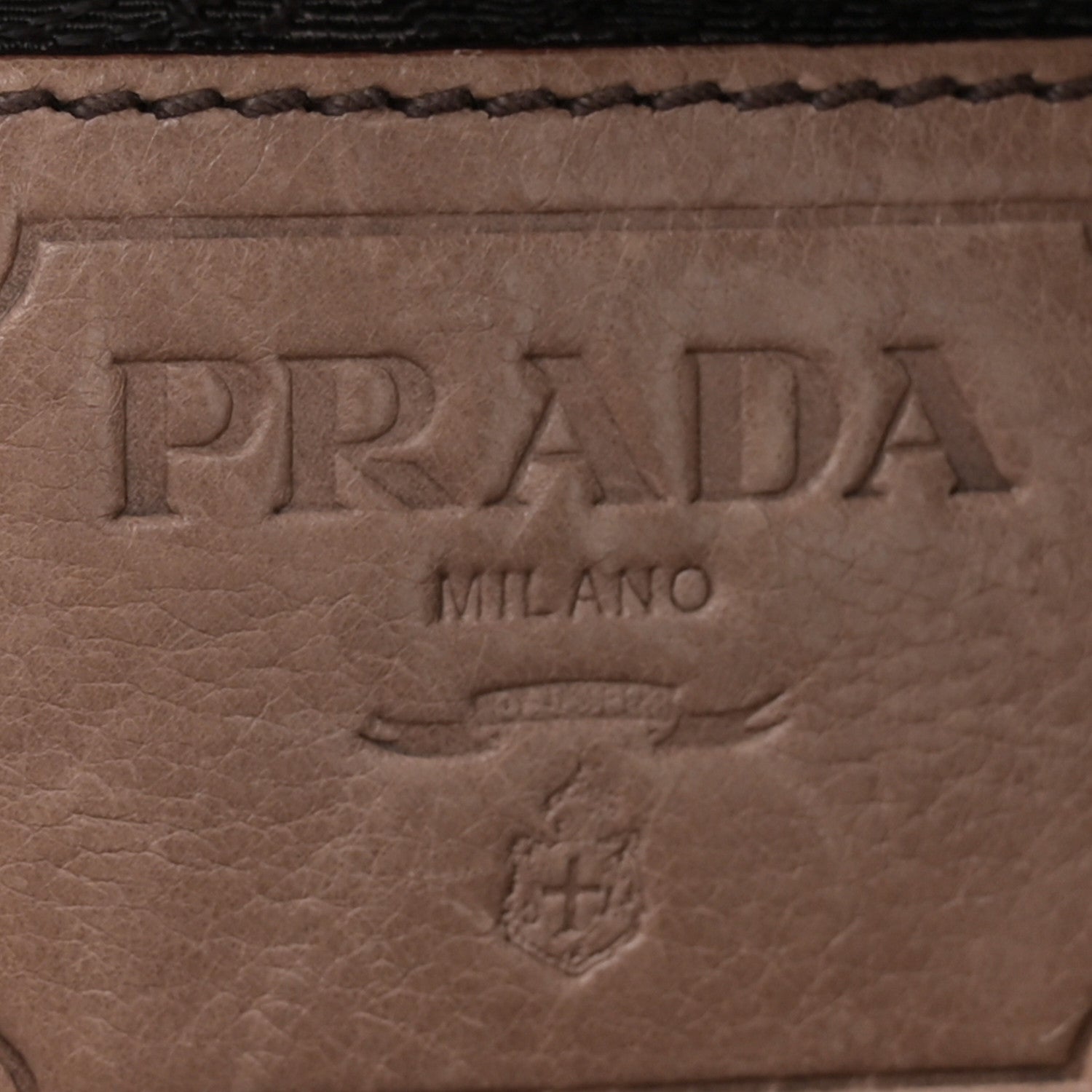 Prada Glace Calfskin Pleated Hobo Fumo Sfumato 6 of 9