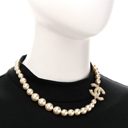 Chanel Pearl CC 100th Anniversary Necklace Light Gold 2 of 5