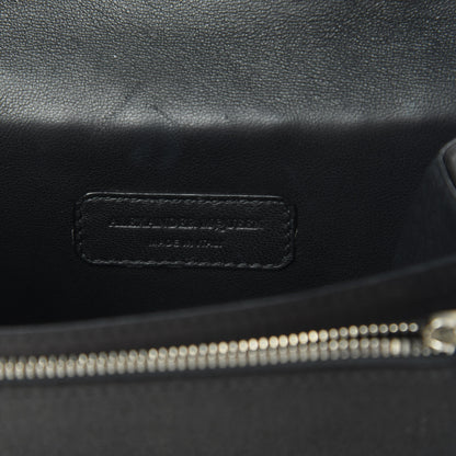 Alexander McQueen Satin Floral Embroidered Mini Insignia Flap Black 6 of 12
