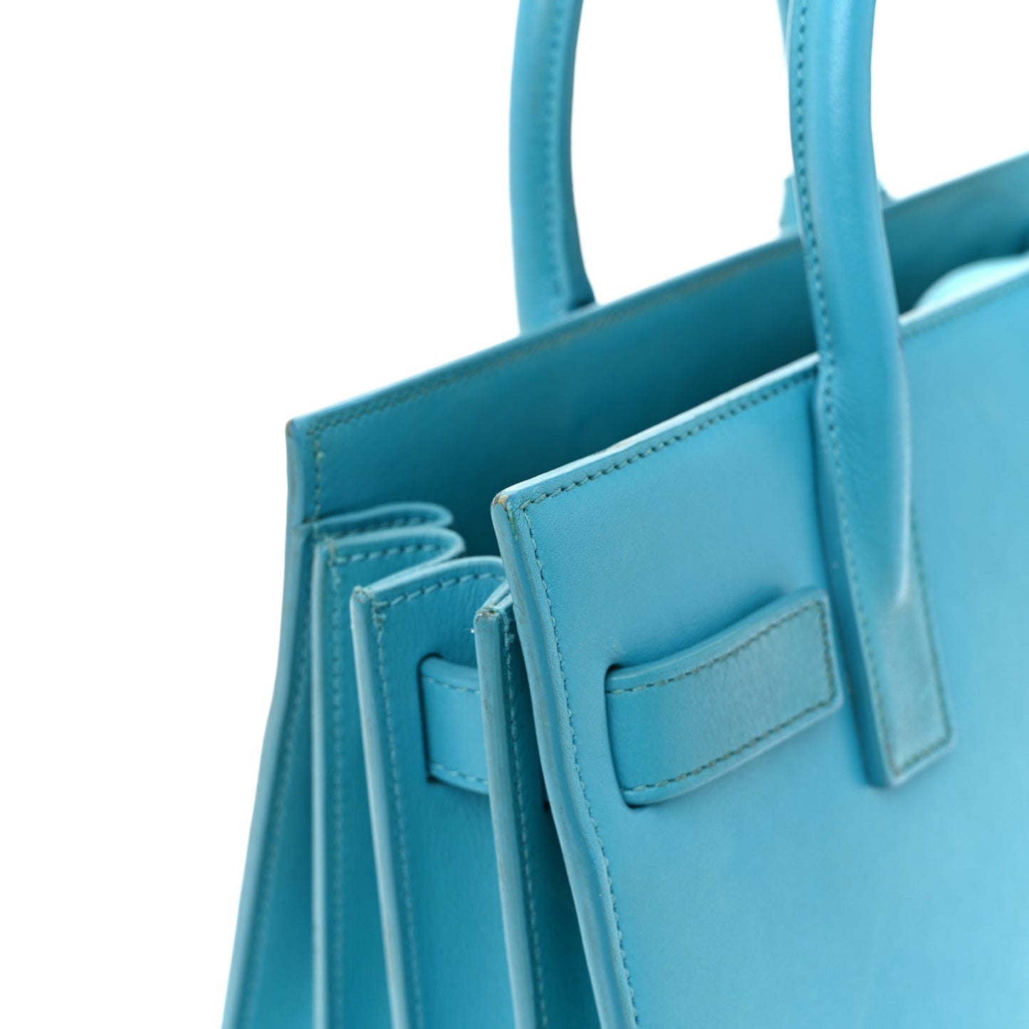 Calfskin Nano Sac De Jour Turquoise