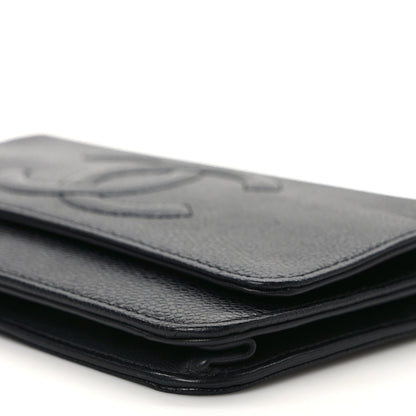 Chanel Caviar Timeless CC Wallet On Chain WOC Black 10 of 12