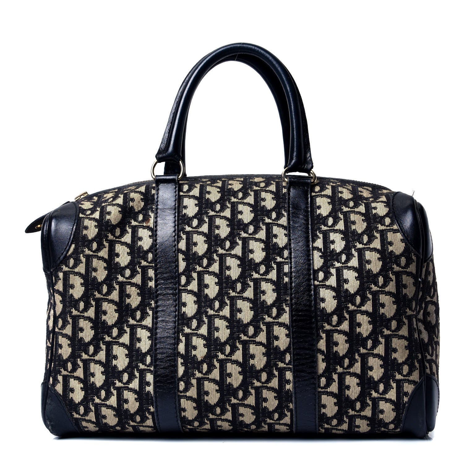 Christian Dior Monogram Boston Navy Blue 1 of 4