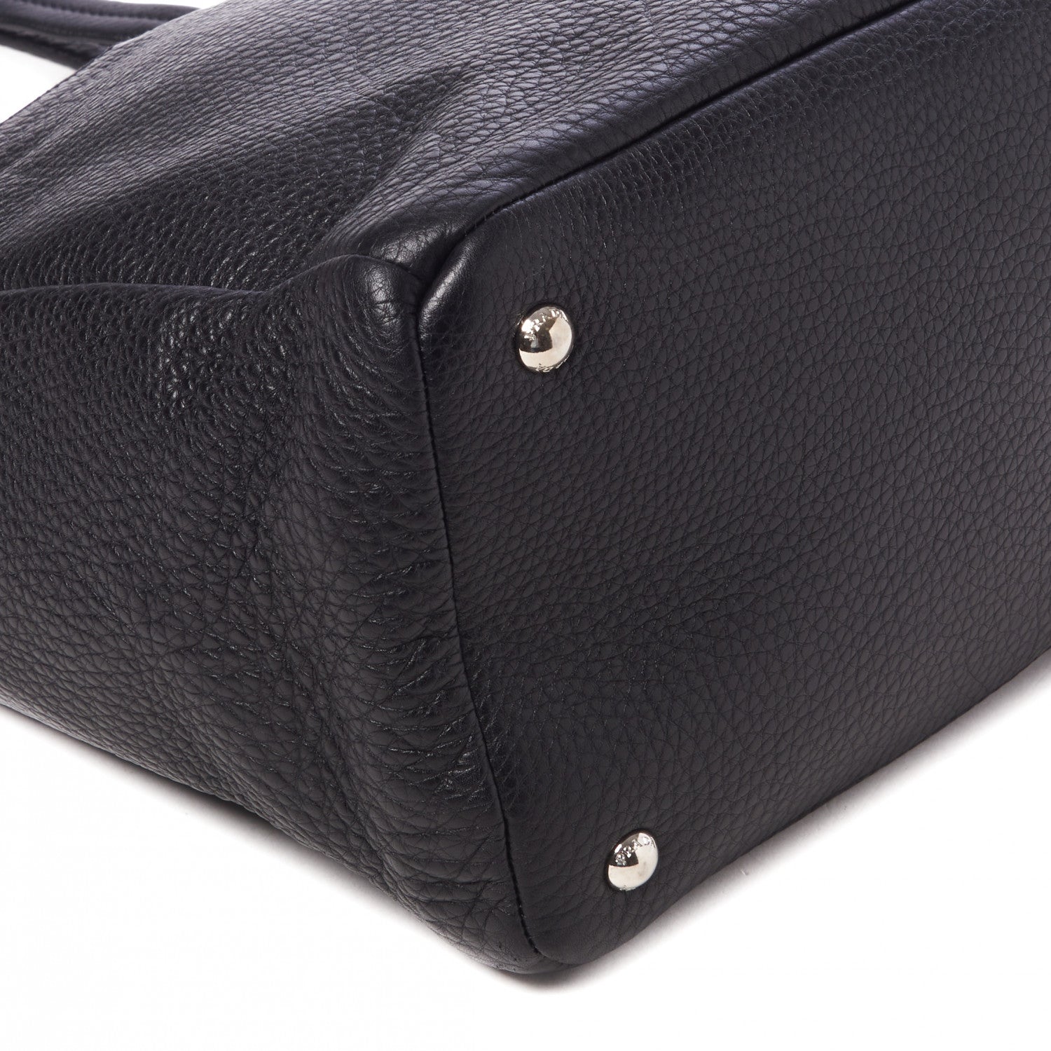 Prada Vitello Daino Tote Black 6 of 8