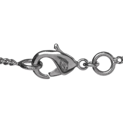 Chanel Crystal CC Necklace Silver 4 of 4