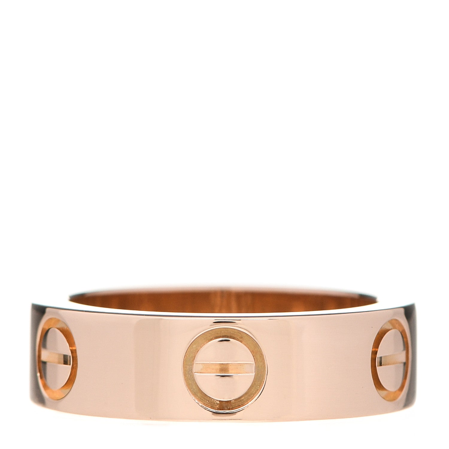 Cartier 18K Pink Gold Pink Sapphire 5.5mm LOVE Ring 50 5.25 3 of 4