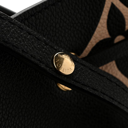Louis Vuitton Empreinte Monogram Giant Neonoe MM Black Beige 11 of 12