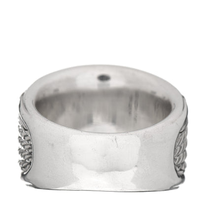 David Yurman Sterling Silver Diamond Cable Cigar Band Ring 56 7.5 4 of 5