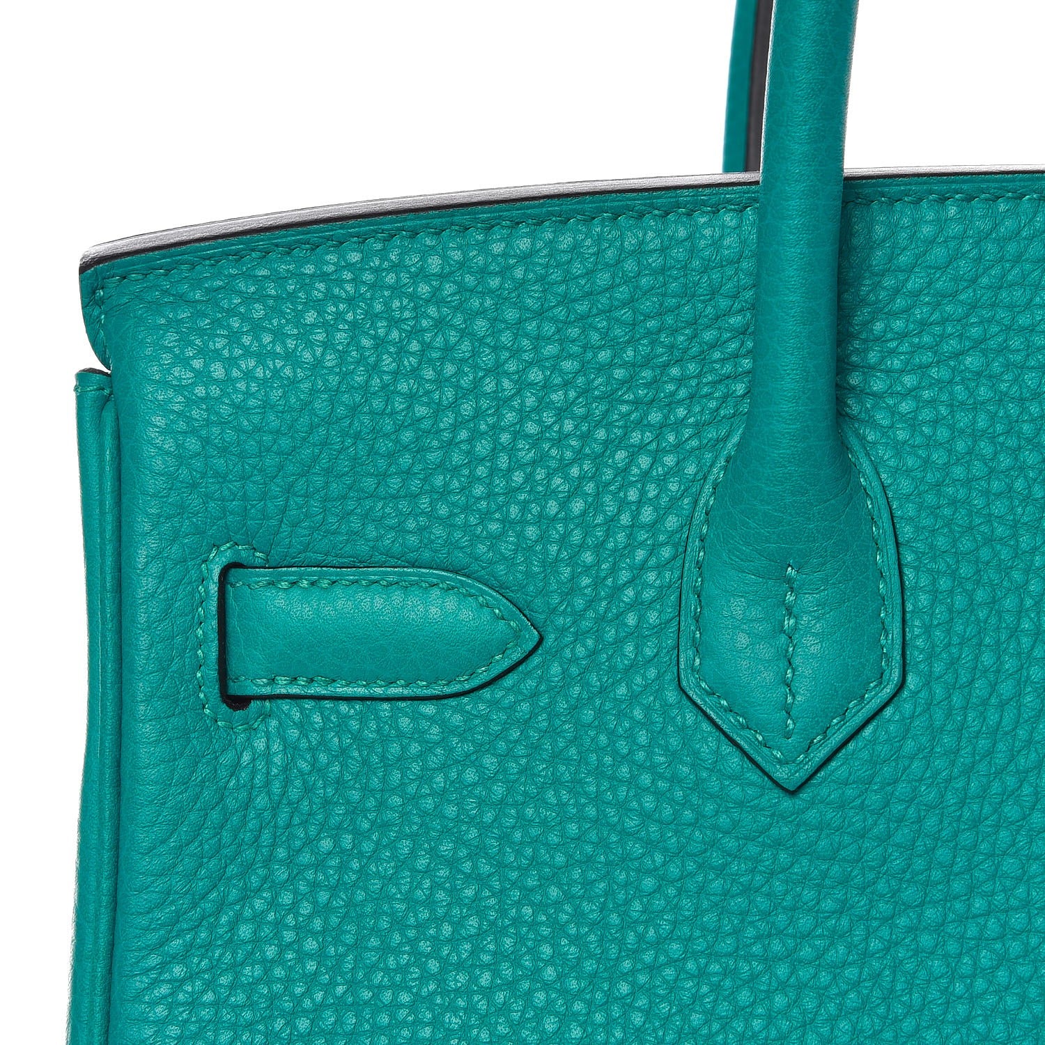 Hermes Taurillon Clemence Birkin 30 Bleu Paon 12 of 30