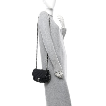 Chanel Washed Lambskin Quilted Mini Chain Around Flap Black 2 of 12