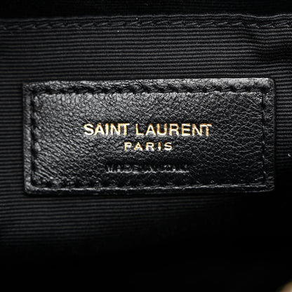Saint Laurent Calfskin Matelasse Monogram Lou Camera Bag Storm 6 of 12