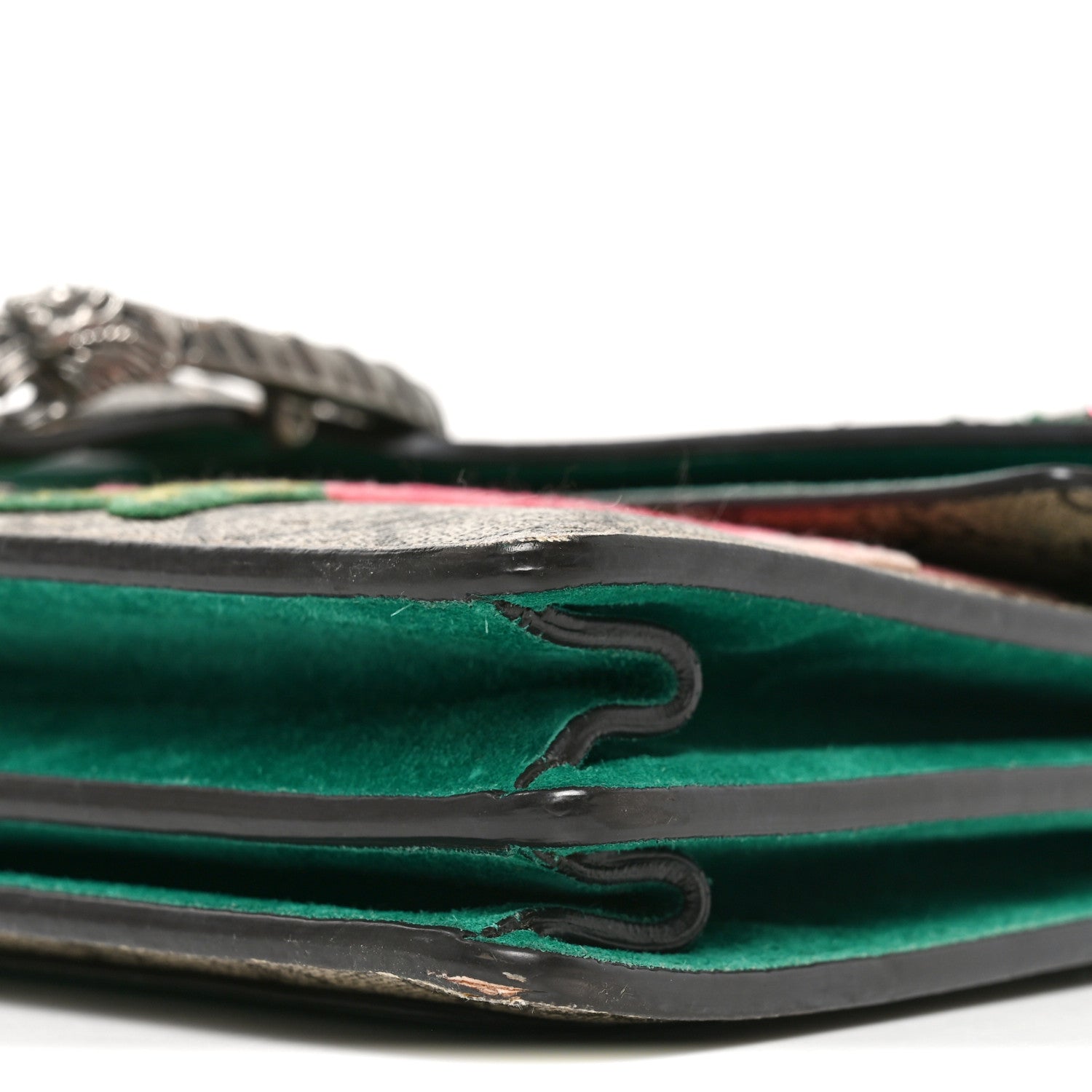 Gucci GG Supreme Monogram Embroidered Medium Dionysus Shoulder Bag Emerald 10 of 10