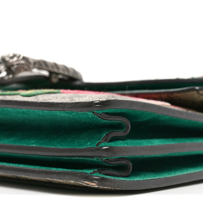 Gucci GG Supreme Monogram Embroidered Medium Dionysus Shoulder Bag Emerald 10 of 10