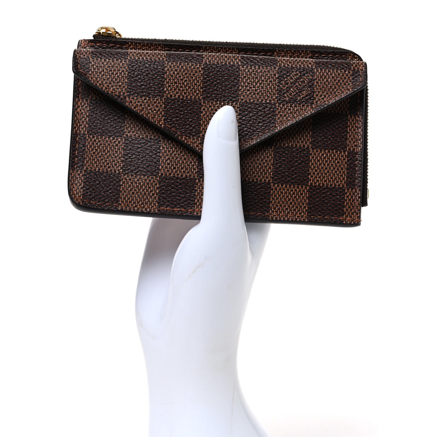 Damier Ebene Recto Verso Card Holder Rose Ballerine