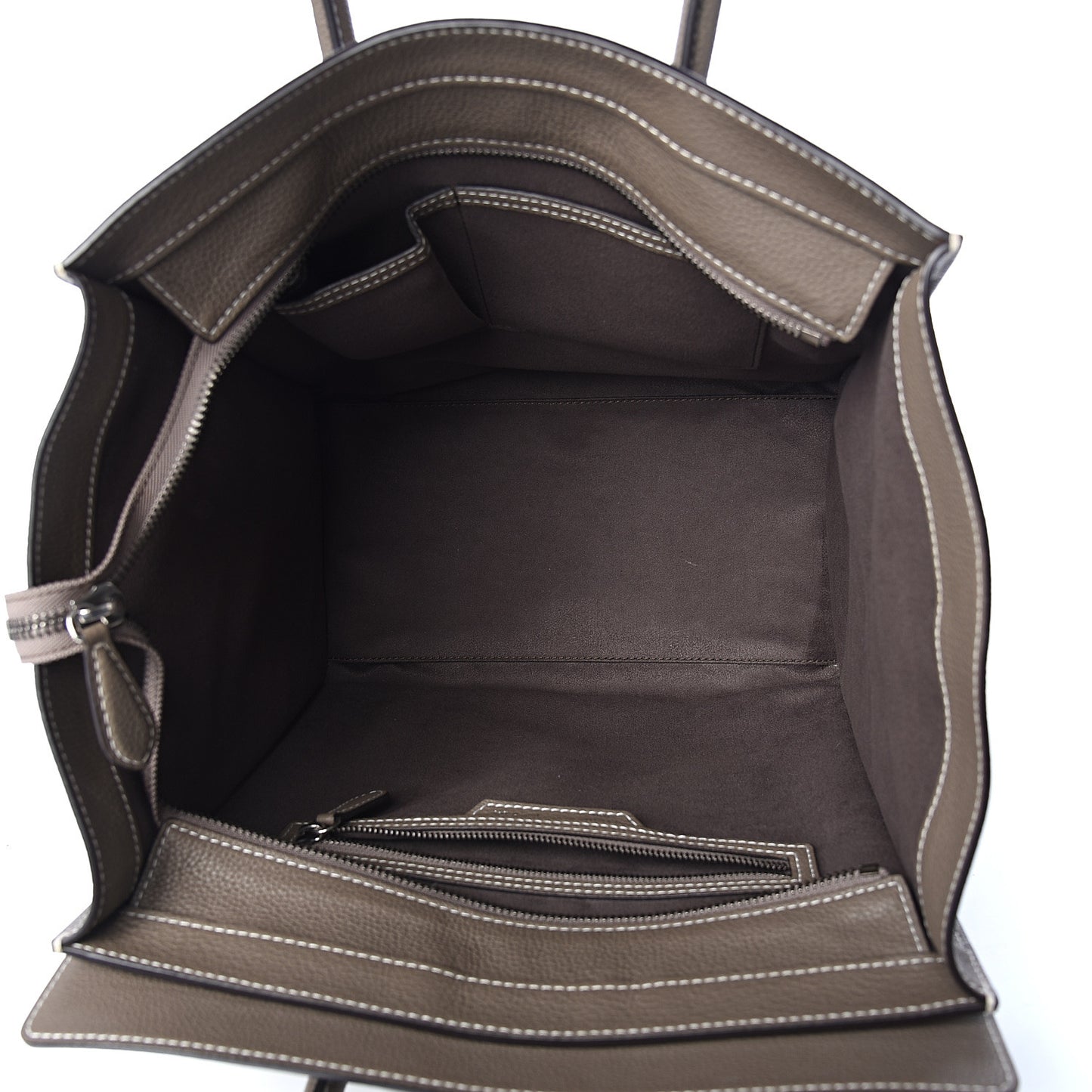 Drummed Calfskin Mini Luggage Souris