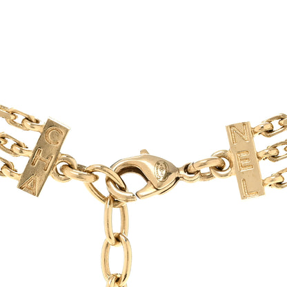 Chanel Chain Pearl Crystal CC Body Chain Necklace Gold 5 of 5