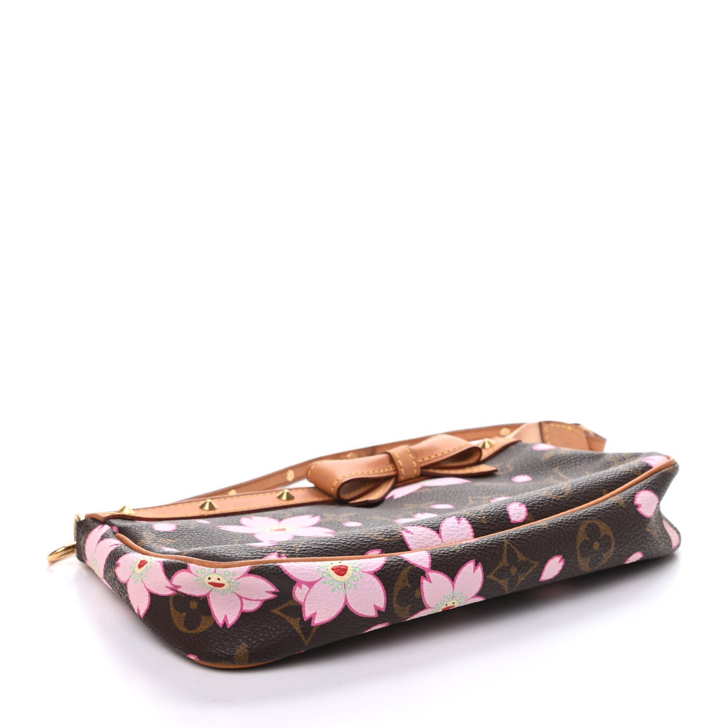 Monogram Cherry Blossom Pochette Accessories Brown