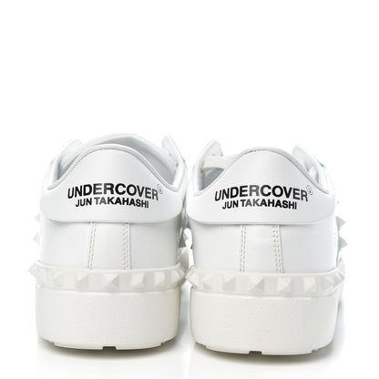 Valentino Garavani X UNDERCOVER Calfskin Womens Untitled Rockstud Open Sneakers 41 White 5 of 10