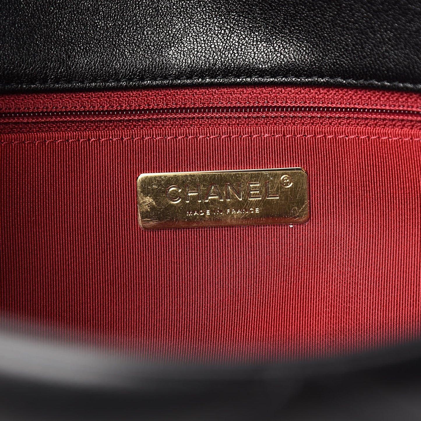 Lambskin Quilted Large 19 Flap Black