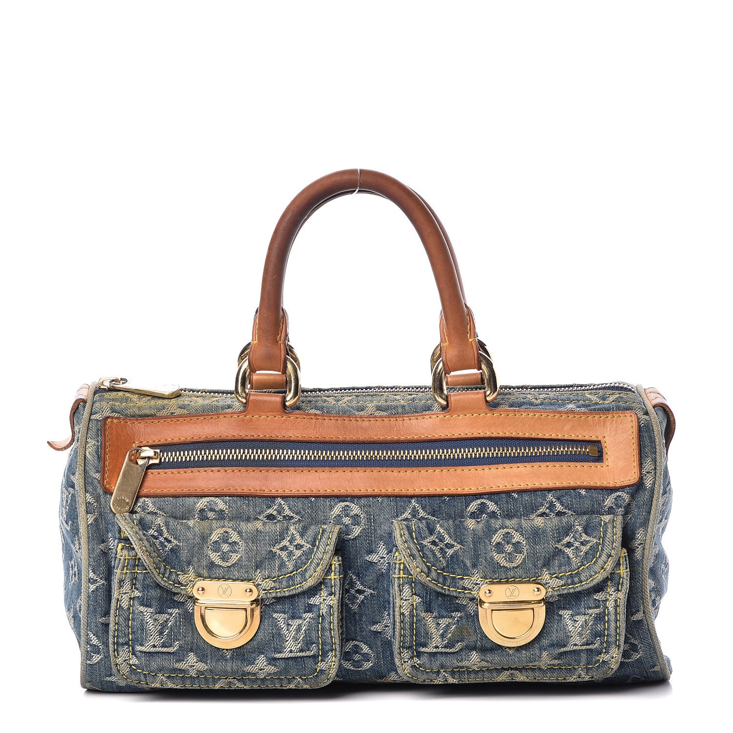 Louis Vuitton Monogram Denim Neo Speedy Blue 1 of 17