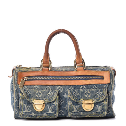 Louis Vuitton Monogram Denim Neo Speedy Blue 1 of 17